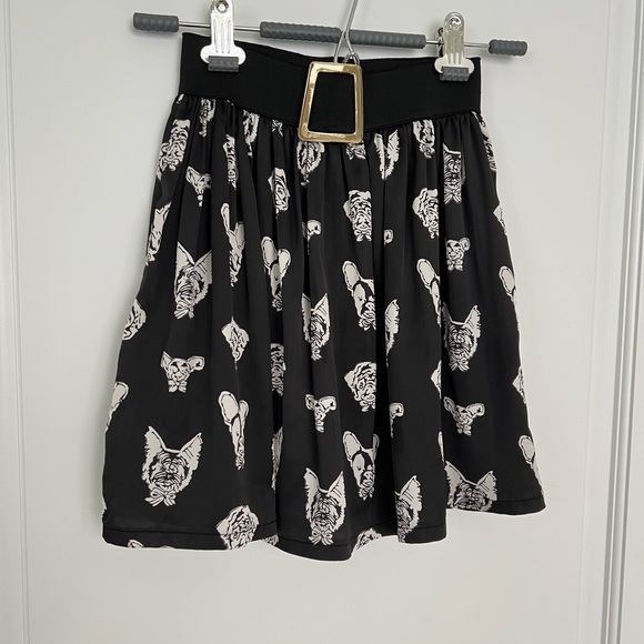 3 for $20 Dog prints black skirt - Picture 1 of 7